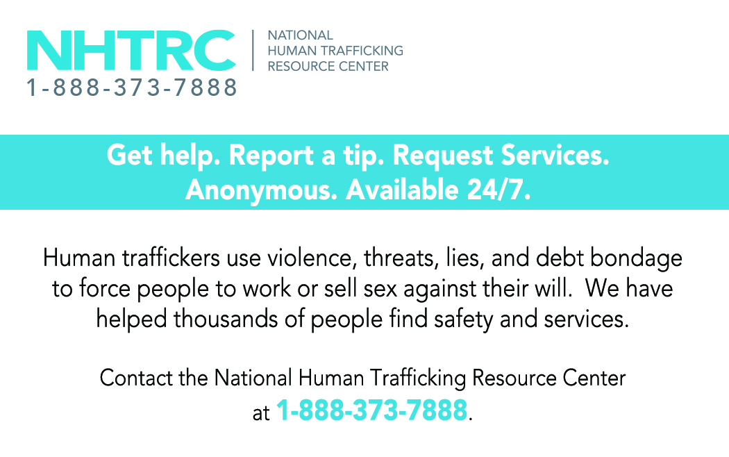 Labor Trafficking Victim Outreach Card National Human Trafficking Hotline
